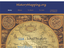 Tablet Screenshot of historymapping.org